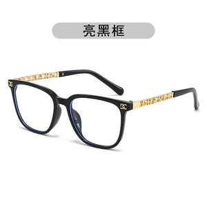 แว่นตาสปอน สแควร์ ฟูลริมเลนส์ใสสีดำกรอบแว่นตาผู้หญิงขนาดกลาง - Product Image 3