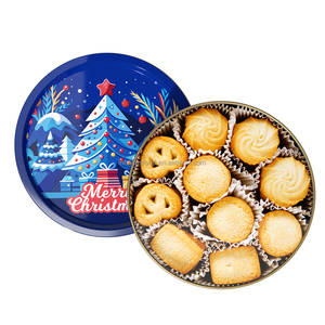 Galletas redondas de estaño de Navidad y fabricantes de galletas galleta danesa real Premium - Product Image 6