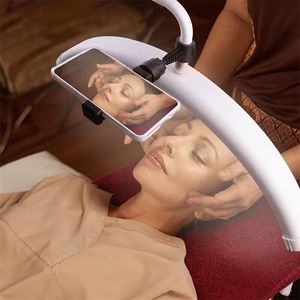 Đèn <span class=keywords><strong>LED</strong></span> hình trăng khuyết <span class=keywords><strong>50W</strong></span> dùng trong thẩm mỹ viện, dành cho nối mi, có kẹp điện thoại, dùng cho nghệ sĩ phun xăm lông mày, mi. - Product Image 4