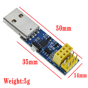 Modules d'alimentation ESP8266 ESP-01 ESP-01S <span class=keywords><strong>WIFI</strong></span> Module Downloader Adaptateur Ordinateur Téléphone Communication Sans Fil Microcontrôleur - Product Image 2