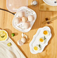 Cuiseur à œufs domestique monocouche, machine à petit-déjeuner, cuiseur à œufs intelligent multifonctionnel, mini cuiseur vapeur automatique pour la cuisson