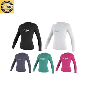 Women's Custom Long Sleeve <b>Compression</b> <b>Shirt</b> With Logo Sublimated Sun Protection Rashguard Design Your Own Gym Rash Guard - Product Image 1