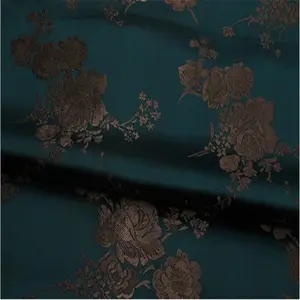 Традиционная элегантная Тяжелая поли коричневая блестящая шелковая ткань из парчи для дивана и занавесок джентльменские брюки