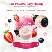 Poudre de collagène et de glutathion à marque privée, boisson de beauté au collagène et aux canneberges, complément alimentaire oral
