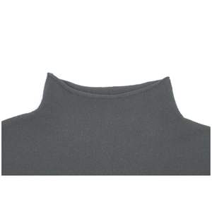 OEM personnalisé femmes mode pull mince laine-cachemire col haut tricoté coupe ample manches longues style chinois pour l'automne - Product Image 3