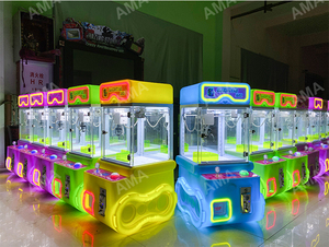 AMA popüler oyuncak otomatı sikke işletilen Mini bebek masa küçük pençe makinesi Mini doldurulmuş hayvan makinesi - Product Image 5