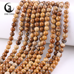Zhe Ying 6/8/10mm image perles <span class=keywords><strong>de</strong></span> jaspe Bracelet perles <span class=keywords><strong>de</strong></span> pierre naturelle pour la fabrication <span class=keywords><strong>de</strong></span> bijoux perles <span class=keywords><strong>de</strong></span> jaspe <span class=keywords><strong>de</strong></span> paysage naturel - Product Image 4