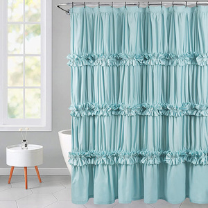 Rideau <span class=keywords><strong>de</strong></span> douche vintage fait main à volants, imperméable et durable, pour <span class=keywords><strong>salle</strong></span> <span class=keywords><strong>de</strong></span> <span class=keywords><strong>bain</strong></span> principale - Product Image 6