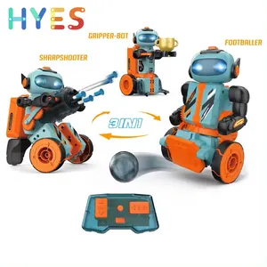 Huiye 로봇 장난감 실내 조기 교육 스마트 Rc 로봇 자동차 선물 DIY 지능형 로봇 장난감 부모 어린이 상호 작용