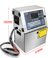 Imprimante à jet d'encre industrielle automatique CIJ Machine de codage d'imprimante en ligne pour numéro de code de lot Date bouteille en PVC ID de sac de tuyau en plastique