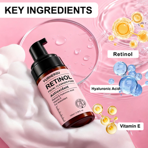<span class=keywords><strong>Espuma</strong></span> <span class=keywords><strong>Limpiadora</strong></span> <span class=keywords><strong>Facial</strong></span> <span class=keywords><strong>con</strong></span> Retinol de Marca Blanca <span class=keywords><strong>con</strong></span> Ácido Hialurónico y Vitamina E, Fórmula Suave de Limpieza Profunda, Hidratante y Antioxidante - Product Image 2