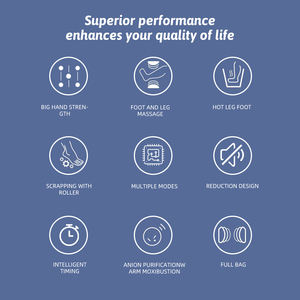 Masajeador Eléctrico de Pies Shiatsu ZL Z624R con Purificación de Aire por Iones Negativos, Vibración, Compresión de Aire, Calefacción y Rodillos, 9.6 kg - Product Image 2