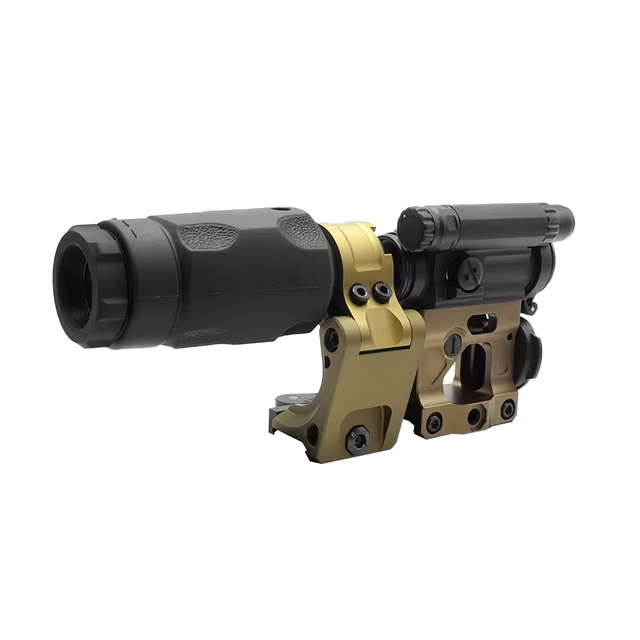 High Quality Aluminum M5 Red Dot Sight with 1x Switch to 3XMAG-1 Magnifier Combination for Tactical Outdoor Hunting