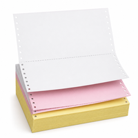 Formulari Commerciali A4 Perforati a Tre Voci per Facile Separazione, Carta NCR Resistente per Immagini, 100% Polpa di Legno Vergine, Carta Patinata