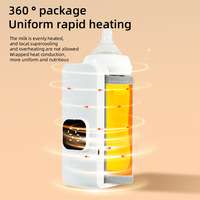 Chauffe-lait sans fil rechargeable, chauffe-biberon portable pour les voyages, l'hiver et l'extérieur