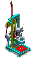 Petite machine de forage de puits d'eau électrique, profondeur de forage 120m, pour la vente aux fermes