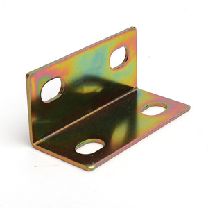 L-Shaped Right Angle <b>Bracket</b> Steel Color Plated Durable Furniture Connector <b>Shelf</b> Support - Product Image 4