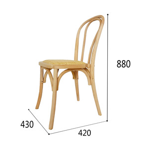Chaises de fête en bois courbé modernes pour la salle à manger, meubles de maison, événements de mariage - Style café de Vienne, vente en gros disponible - Product Image 4