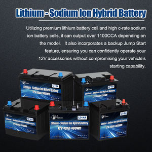 Produk baru natrium dan baterai hibrida litium 12.8V 70Ah mulai berhenti 12V LiFePO4 dan baterai Starter NA baterai mobil otomotif - Product Image 4