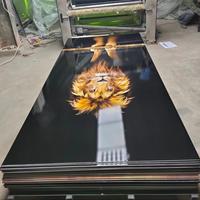 Lámina de PVC con Efecto Mármol, 1220x2440mm, Alto Brillo, Impermeable, Panel de Pared para Diseño de Interiores de Baños