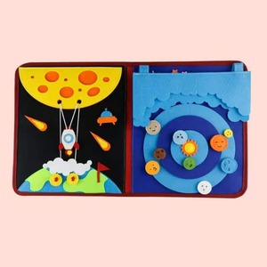 Mon premier <span class=keywords><strong>livre</strong></span> Apprentissage précoce <span class=keywords><strong>Livre</strong></span> en <span class=keywords><strong>tissu</strong></span> de feutre doux Nouveaux produits pour les enfants Activité tranquille Voyage occupé Vente en gros Livres silencieux sensoriels - Product Image 5