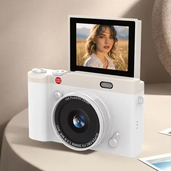 Children's Digital Camera 48MP Video Recorder Portable Compact Mini Camera with Autofocus - Perfect As a Birthday Gift