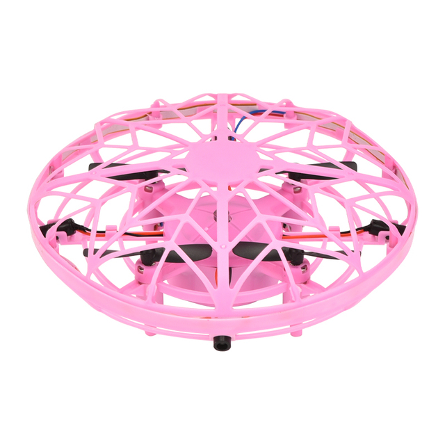 Smart Induction UFO Drone with Bluetooth 360° Auto Stunt Flights & LED Night Lights Rechargeable RC Flying Saucer Toy