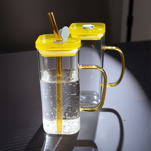 Tasse en verre borosilicaté résistant à la chaleur certifiée par la FDA sans danger pour un usage quotidien Tasse à boisson parfaite - Product Image 1