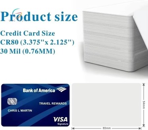 CR80 30 <span class=keywords><strong>Mil</strong></span> Premium Waterproof PVC ID Card biadesivo stampabile di qualità grafica per stampante a getto d'inchiostro/Badge - Product Image 6