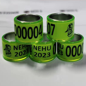 VVA 2023 FCI <strong>Pigeon</strong> <strong>Rings</strong> Green Color Bird <strong>Ring</strong> with Inner Silver for <strong>Pigeon</strong> Club and Personal Customization <strong>GSF</strong>// - Product Image 1
