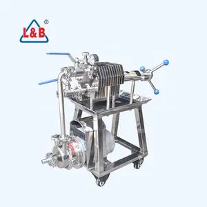 Stainless Steel milk plate press filtration/wine purifier/vegetable oil filter press machine