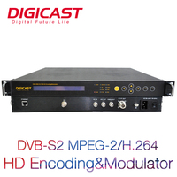 DSNG OB VAN SET UP TV Station équipement de diffusion MPEG-2/H.264 HD SDI vers DVB-S2 modulateur d'encodeur DVB S2