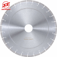 Lame de coupe diamantée silencieuse SS-BS050 OEM ODM 350 mm (14 pouces) pour pierre frittée, dalle de roche, carrelage – Coupe lisse et précise