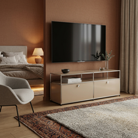 Armoire de rangement métallique modulaire empilable industrielle, meuble de classement bas combiné pour salon, salle à manger, appartement, hôtel, ODM