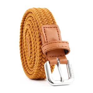 Ceinture tressée pour hommes et femmes, 1 pièce, ceinture élastique, solide et extensible, tenue pour Parent et enfant, décontractée, unisexe