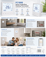 Nuevo Termostato Digital Inalámbrico Programable Wifi Tuya para Calefacción por Suelo Radiante