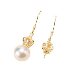 S925 <b>Silver</b> DIY <b>Pearl</b> Accessory Gorgeous Women's Ear Clip with 7-10mm Round Bead 21824 Round Bead <b>Earrings</b> - Product Image 3
