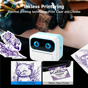 Mini Portable Thermal <b>Label</b> <b>Maker</b> Printer with for 58mm Paper 203dpi Resolution 1200mAh Battery - Product Image 2