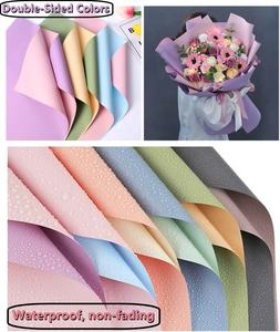 DOPPELFARBEN Blumen verpackungs papier Wasserdichtes Florist Bouquet Verpackungs blatt für Valentinstag Festivals Geschenk verpackung - Product Image 2