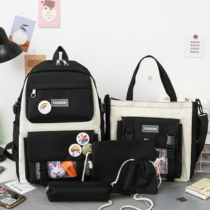 New Grade Three to Five and Six Primary <b>School</b> Schoolbag Women's Korean-style Large Capacity Five-piece Children's <b>Backpack</b> - Product Image 4