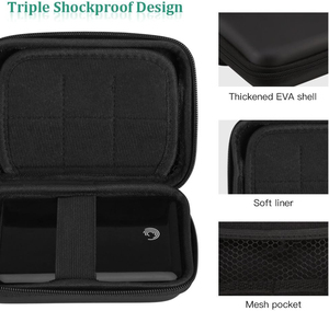 Étui pour disque dur étanche EVA Étui rigide de transport EVA à fermeture éclair Étui de rangement EVA pour disque dur <span class=keywords><strong>RAVPower</strong></span> - Product Image 5
