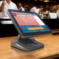 Caja Registradora POS S900F Personalizada con Pantalla Táctil, Base Metálica Plegable para Tiendas de Conveniencia, Sistema POS con Pantalla Táctil