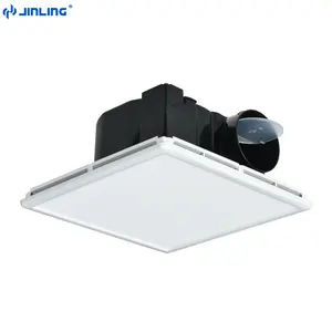 2 IN 1 tavan boru kanalı tübüler LED aydınlatma banyo tuvalet havalandırma fanı ofis egzoz fanı