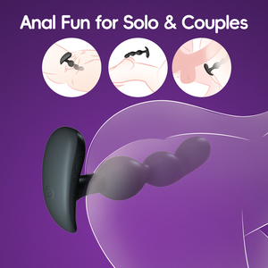 <span class=keywords><strong>Plug</strong></span> <span class=keywords><strong>Anal</strong></span> Vibratório com Controle Remoto por Aplicativo Sem Fio em Silicone Sobre-injetado Sem Costura Brinquedos Anais Vibrador de Ânus - Product Image 4