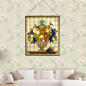 Panel de Vidrio Artístico Teñido Personalizado para Colgar en la Ventana, Diseño de Frutas, Grosor Sólido de 5 mm, Atrapasueños para Sala de Estar, Gimnasio, Comedor - Product Image 3