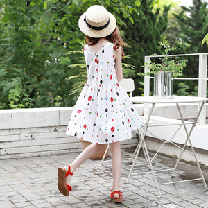 Innovative Products for Import Western Dot White Party Kids Summer Islamic Burka Indonesia Muslim Dresses - Product Image 4