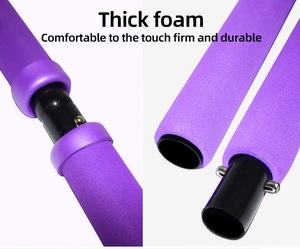 อุปกรณ์ออกกำลังกายแบบปรับได้สำหรับยิมที่บ้าน บาร์โยคะพิลาทิสแบบพกพาพร้อมสายยางยืด - Product Image 4