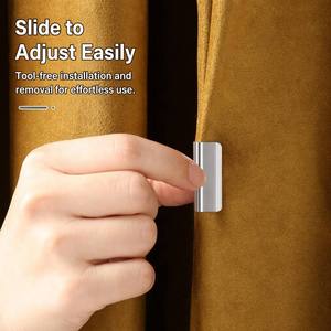 Rectangle Curtain Magnetic Closure Buckle Nail-Free Door Blackout Bed Buckle Ring Clip Magnetic Cabinet Door Magnetic Suction - Product Image 4