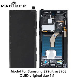 Schermo LCD di Qualità per <span class=keywords><strong>Samsung</strong></span> <span class=keywords><strong>S22</strong></span> Ultra/S908 WF OLED Originale <span class=keywords><strong>Dimensioni</strong></span> 1:1 Display LCD per Telefoni Cellulari Sostituzione Schermo - Product Image 1