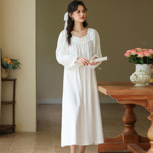 <span class=keywords><strong>Camicia</strong></span> <span class=keywords><strong>da</strong></span> <span class=keywords><strong>notte</strong></span> in <span class=keywords><strong>cotone</strong></span> a maniche lunghe <span class=keywords><strong>da</strong></span> donna confortevole pigiama dolce primavera lungo stile morbido autunno - Product Image 4